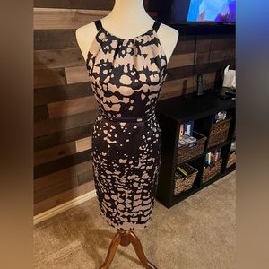 Tahari boat neck dress